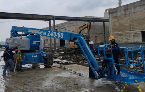 Layanan Service scissor lift boom lift forklift single mast vertikal lift