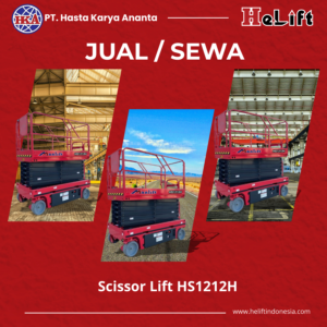 Unit scissor lift manlift HS1212H 14 Meter