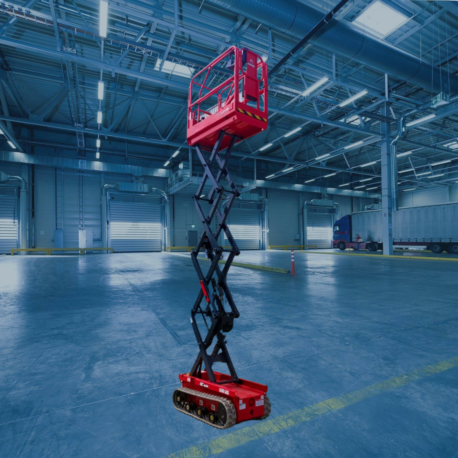 Rental Scissor lift 6.5 meter Gresik (HC0507E) Sewa scissor lift hc0507e harian mingguan bulanan
