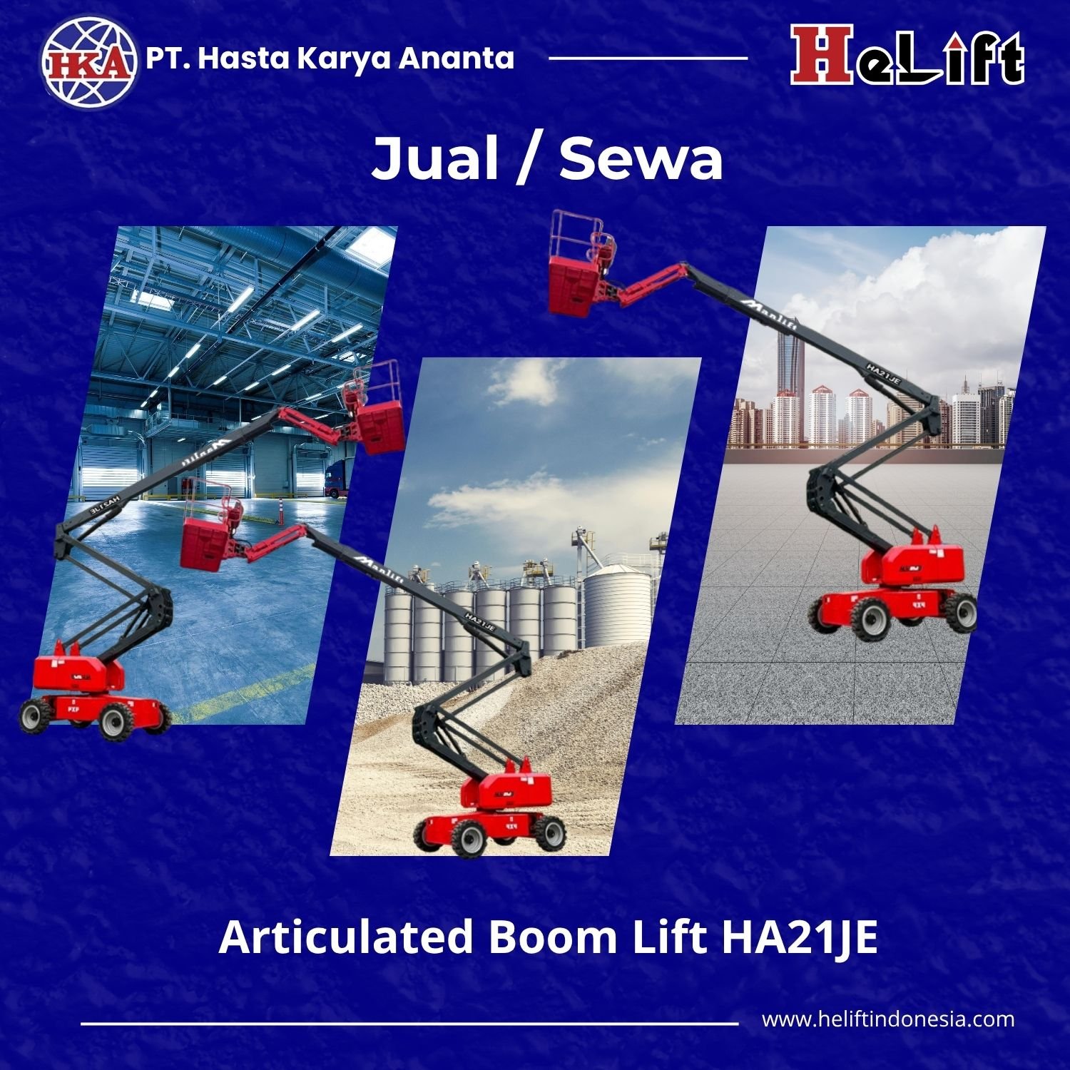Boom Lift 22 Meter (HA21JE) Boom Lift 20 Meter (HA21JE)