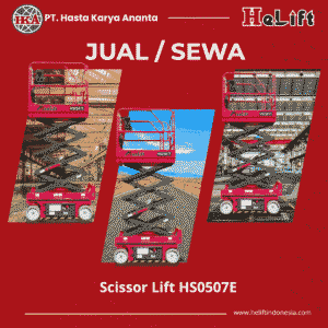 Rental scissor lift 7 meter (HS0507E)