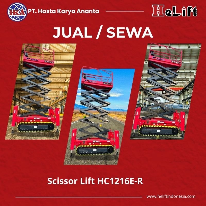 Scissor lift 12 meter (HC1216E-R) Scissor Lift HC1216E-R